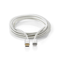 Lightning Kábel | USB 2.0 | Apple Lightning, 8 Pólusú | USB-C™ Dugasz | 480 Mbps | Aranyozott | 1.00 m | Kerek | Márkás / Nejlon Tok | Aluminium / Ezüst | Ablakos Fedő Doboz