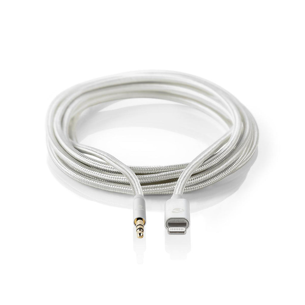 Apple Lightning fejhallgató adapterkábel | Apple Lightning 8 tűs dugasz - 3,5 mm-es dugasz | 1,00 m | Alumínium