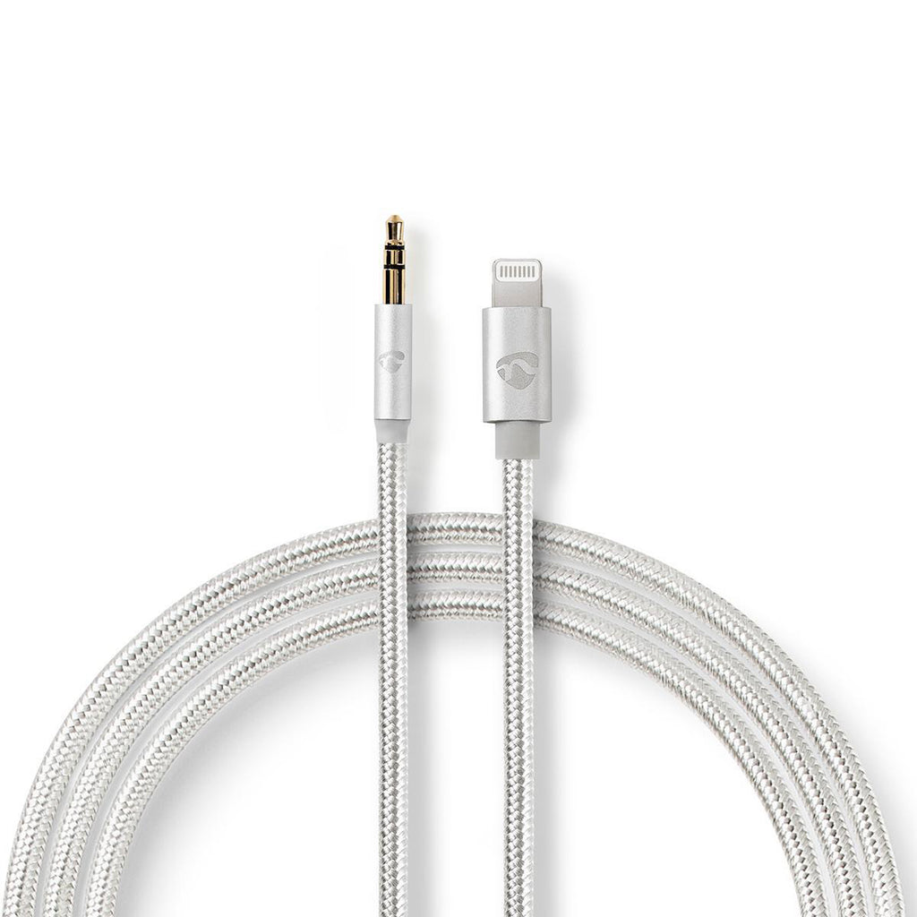 Apple Lightning fejhallgató adapterkábel | Apple Lightning 8 tűs dugasz - 3,5 mm-es dugasz | 1,00 m | Alumínium