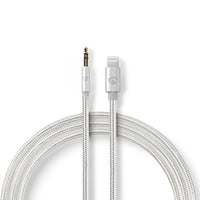 Apple Lightning fejhallgató adapterkábel | Apple Lightning 8 tűs dugasz - 3,5 mm-es dugasz | 1,00 m | Alumínium