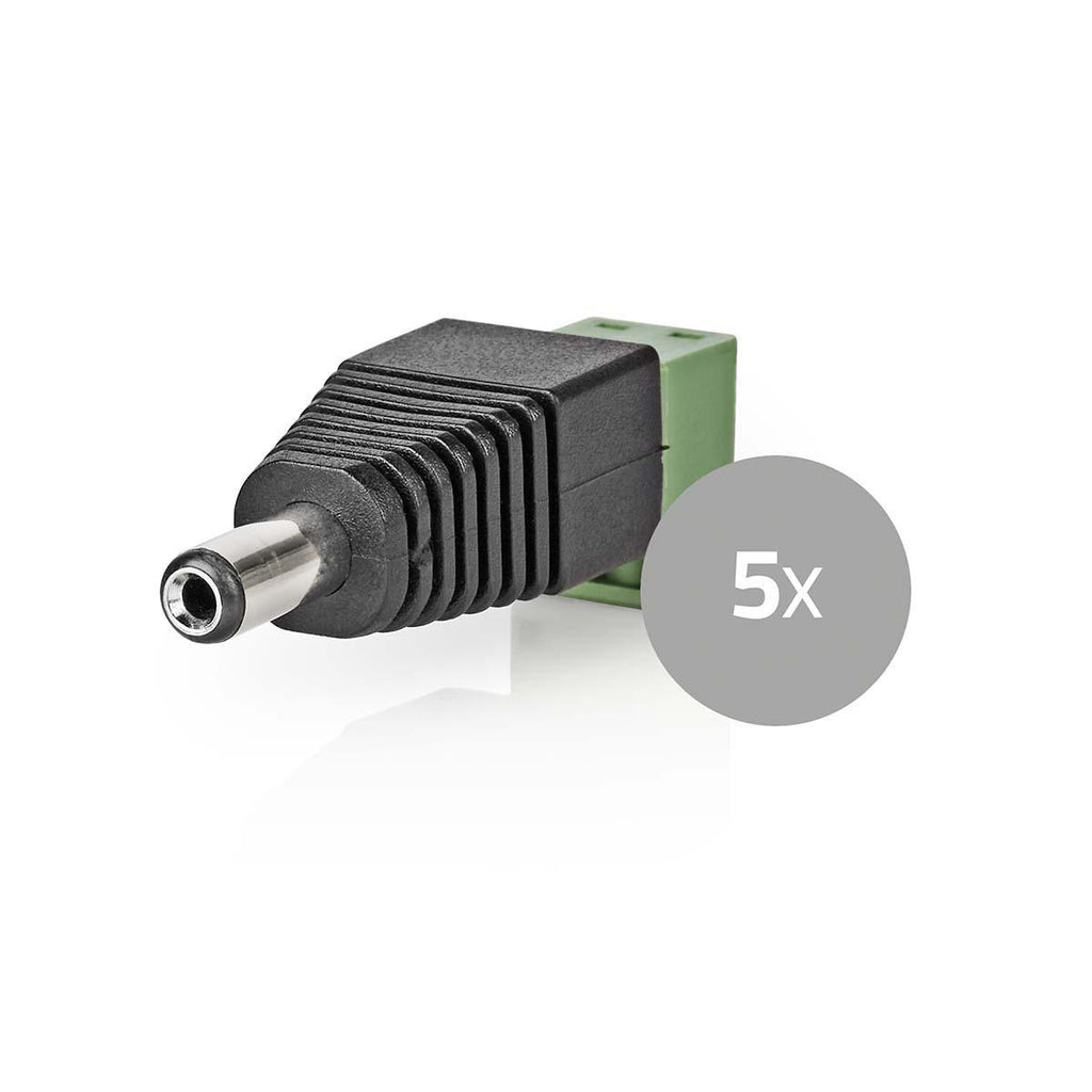 CCTV Biztonsági Csatlakozó | 5 db | 2 Vezeték - DC Anya | 5,5 x 2,1 mm