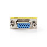 VGA adapter | VGA Aljzat | VGA Aljzat | Nikkelezett | Egyenes | Csomagolásban lévő termékek száma: 25 db | Fém | Fém | Műanyag Zacskó