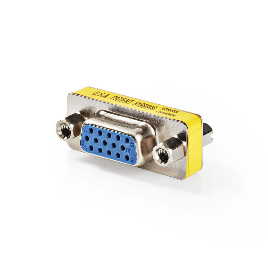 VGA adapter | VGA Aljzat | VGA Aljzat | Nikkelezett | Egyenes | Csomagolásban lévő termékek száma: 25 db | Fém | Fém | Műanyag Zacskó