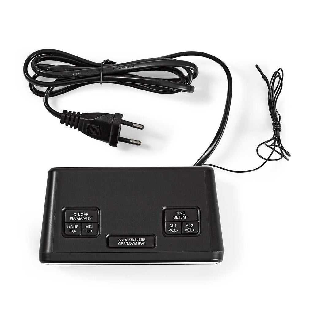 Digitális Rádiós Ébresztőóra | 0,9" LED | FM | 20 Előbeállítás | Szundi