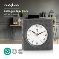 Analóg Desk ébresztőóra | Szundi funkció | Háttér megvilágítás | Szürke/Fehér