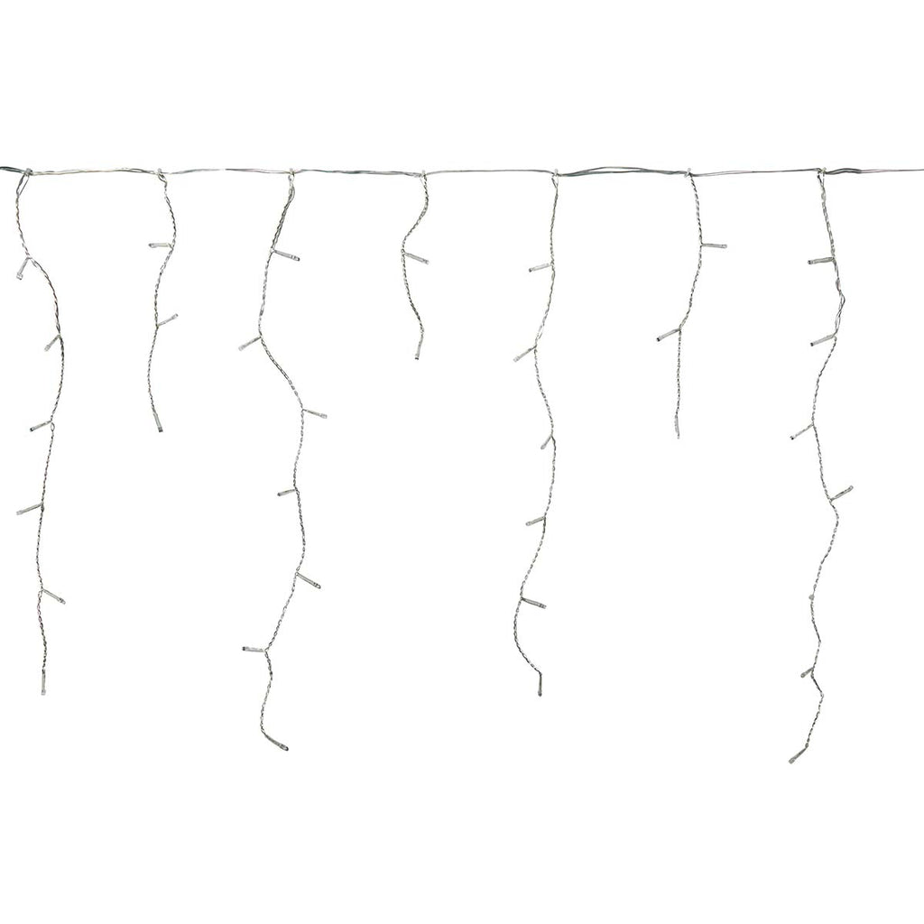 Dekoratív Jégcsap Fények | 180 LED's | Hideg Fehér | 5.90 m | Fényhatások: 7 | Hálózati Áramellátás-3