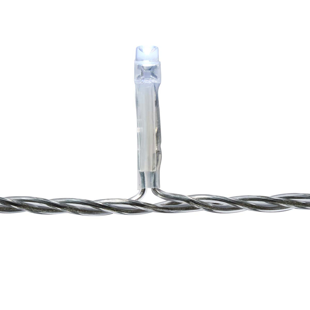 Dekoratív Jégcsap Fények | 180 LED's | Hideg Fehér | 5.90 m | Fényhatások: 7 | Hálózati Áramellátás-4