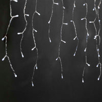 Dekoratív Jégcsap Fények | 180 LED's | Hideg Fehér | 5.90 m | Fényhatások: 7 | Hálózati Áramellátás-0