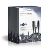 Egyensúlyozott XLR audiokábel | XLR 3 Tűs Dugasz - XLR 3 Tűs Aljzat | 20 m | Szürke