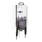 Mono audio kábel | 6.35 mm Dugasz | 6.35 mm Dugasz | Nikkelezett | 1.50 m | Kerek | PVC