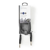 Egyensúlyozatlan audiokábel | 6,35 mm-es Dugasz - 6,35 mm-es Dugasz | 3,0 m | Szürke