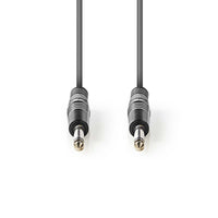 Mono audio kábel | 6.35 mm Dugasz | 6.35 mm Dugasz | Nikkelezett | 5.00 m | Kerek | PVC