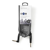 Egyensúlyozatlan audiokábel | 6,35 mm-es Dugasz - 6,35 mm-es Ferde Dugasz | 3,0 m | Szürke