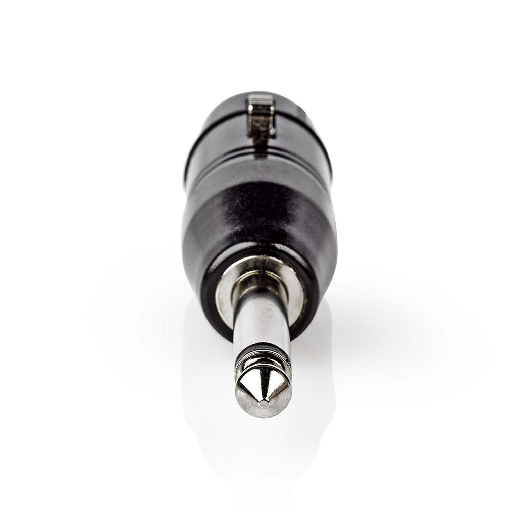 XLR adapter | XLR 3-Tűs Aljzat | 6.35 mm Dugasz | Nikkelezett | Egyenes | Fém | Fekete | 1 db | Műanyag Zacskó