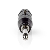 XLR adapter | XLR 3-Tűs Aljzat | 6.35 mm Dugasz | Nikkelezett | Egyenes | Fém | Fekete | 1 db | Műanyag Zacskó