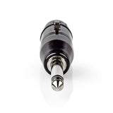 XLR adapter | XLR 3-Tűs Aljzat | 6.35 mm Dugasz | Nikkelezett | Egyenes | Fém | Fekete | 1 db | Műanyag Zacskó