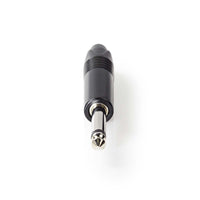 Audió csatlakozó | Egyenes | Dugasz | Nikkelezett | Forrasztó | Bemenő kábel átmérő: 6.0 mm | Alumínium | Fekete | Műanyag Zacskó | 1 db