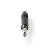 Audió csatlakozó | Egyenes | Dugasz | Nikkelezett | Forrasztó | Bemenő kábel átmérő: 6.0 mm | Alumínium | Fekete | Műanyag Zacskó | 1 db