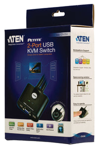 2-Port KVM Switch Fekete-1