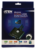 2-Port KVM Switch Fekete-2