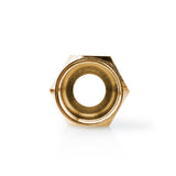 F-csatlakozó | Egyenes | Dugasz | Aranyozott | 75 Ohm | Rácsavarható | Bemenő kábel átmérő: 7 mm | Réz | Fém | 2 db | Ablakos Doboz