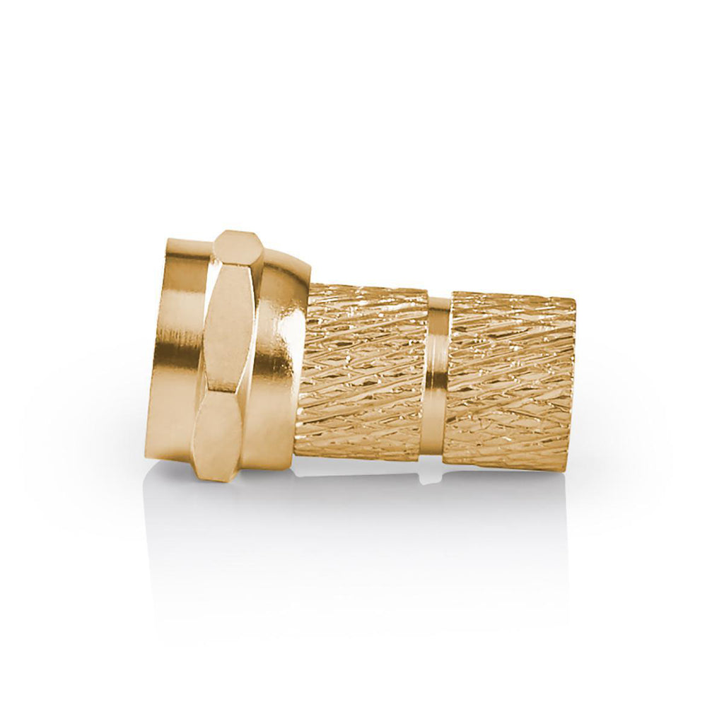 F-csatlakozó | Egyenes | Dugasz | Aranyozott | 75 Ohm | Rácsavarható | Bemenő kábel átmérő: 7 mm | Réz | Fém | 2 db | Ablakos Doboz