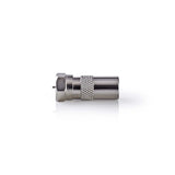 Műhold és Antenna Adapter | F-Dugasz - Koaxiális Dugasz | Fém