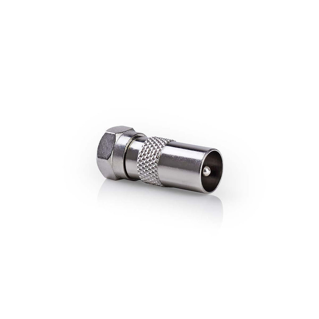 Műhold és Antenna Adapter | F-Dugasz - Koaxiális Dugasz | Fém