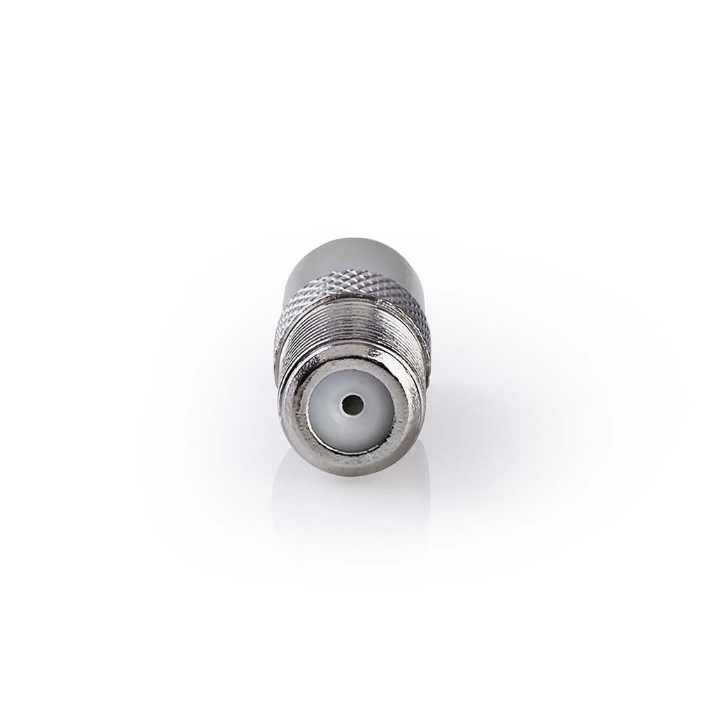 Műholdas és antenna adapter | IEC (Koax) Dugasz | F Aljzat | Nikkelezett | 75 Ohm | Egyenes | Fém | Ezüst | 1 db | Doboz