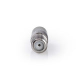 Műholdas és antenna adapter | IEC (Koax) Dugasz | F Aljzat | Nikkelezett | 75 Ohm | Egyenes | Fém | Ezüst | 1 db | Doboz