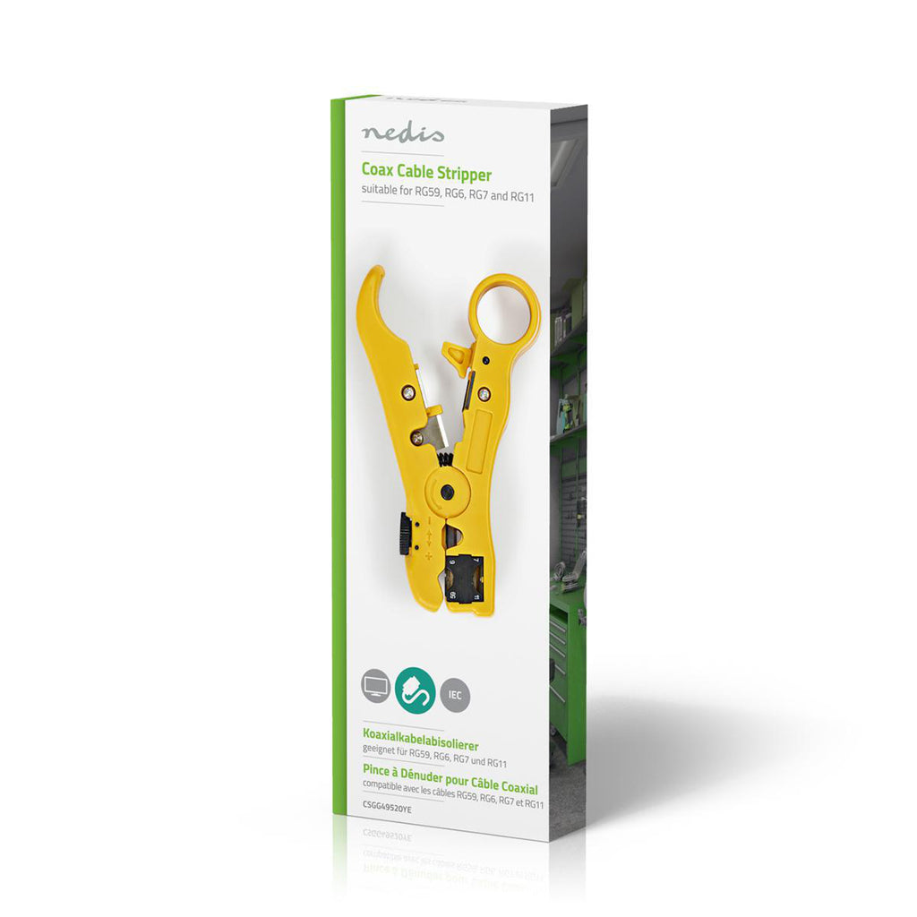 Cable Stripping Plier - NEW | Szigetelés Eltávolító Eszköz | ABS / Acél | Fekete / Sárga