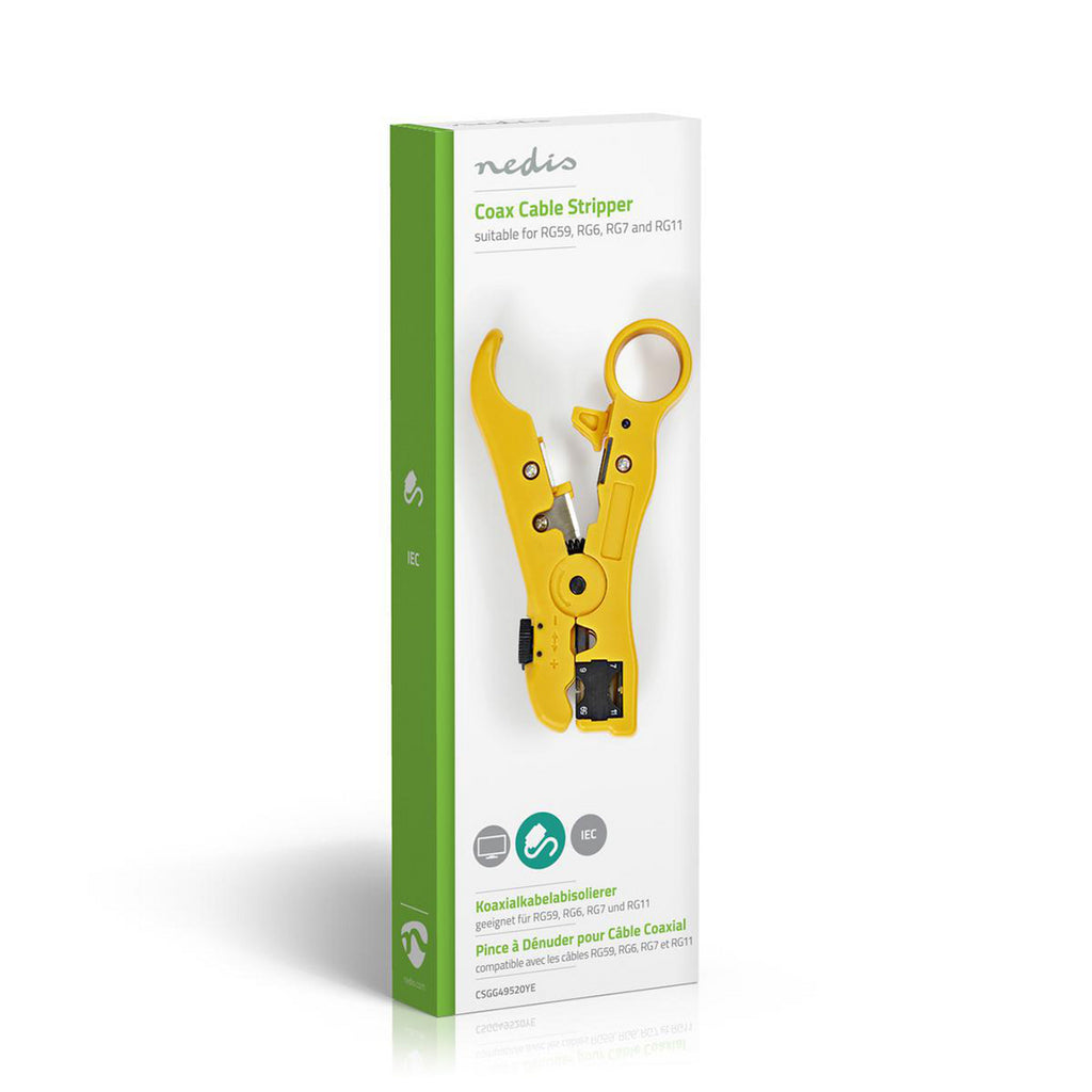 Cable Stripping Plier - NEW | Szigetelés Eltávolító Eszköz | ABS / Acél | Fekete / Sárga