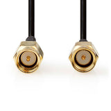 Antenna Kábel | SMA Dugasz | SMA Dugasz | Aranyozott | 50 Ohm | Egyes Árnyékolás | 1.00 m | Kerek | PVC | Fekete | Label-1