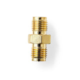 SMA adapter | SMA Aljzat Fordított Polaritás | SMA Aljzat | Aranyozott | 50 Ohm | Egyenes | Réz | Arany | 2 db | Műanyag Zacskó