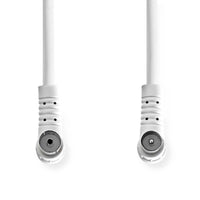 Koaxiális Kábel | IEC (Koax) Dugasz | IEC (Koax) Aljzat | Nikkelezett | 120 dB | 75 Ohm | Négyes Szigetelés | 1.50 m | Kerek | PVC | Fehér | Boríték