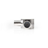 Műholdas és antenna adapter | IEC (Koax) Dugasz | 2x Coax Aljzat | Nikkelezett | 75 Ohm | T elosztó | Fém | Ezüst | 1 db | Műanyag Zacskó