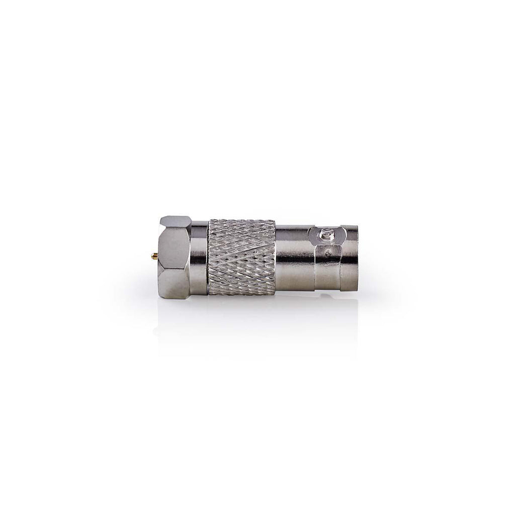 Műhold és Antenna Adapter | F Dugasz - BNC Aljzat | 10 darabos | Fém