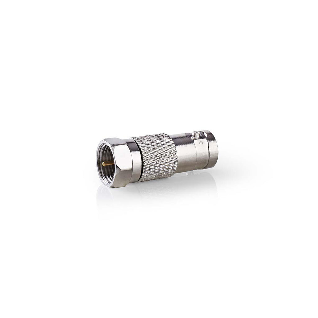 Műhold és Antenna Adapter | F Dugasz - BNC Aljzat | 10 darabos | Fém