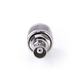 Műholdas és antenna adapter | N Dugasz | BNC Aljzat | Nikkelezett | 50 Ohm | Egyenes | Fém | Ezüst | 10 db | Műanyag Zacskó