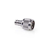 Műholdas és antenna adapter | N Dugasz | BNC Aljzat | Nikkelezett | 50 Ohm | Egyenes | Fém | Ezüst | 10 db | Műanyag Zacskó