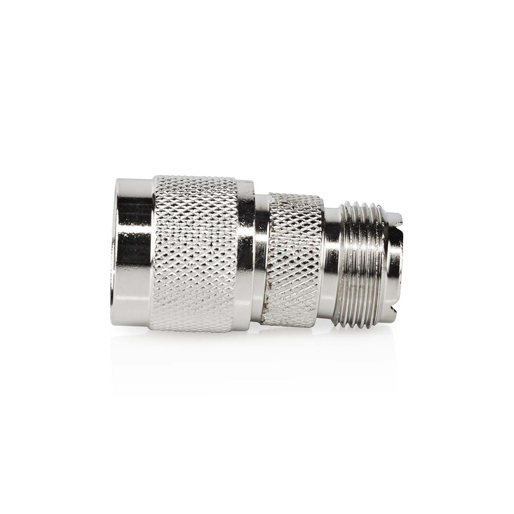 Műholdas és antenna adapter | N Dugasz | PL259 Aljzat | Nikkelezett | 75 Ohm | Egyenes | Fém | Ezüst | 10 db | Boríték