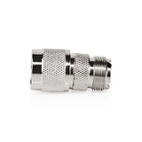 Műholdas és antenna adapter | N Dugasz | PL259 Aljzat | Nikkelezett | 75 Ohm | Egyenes | Fém | Ezüst | 10 db | Boríték