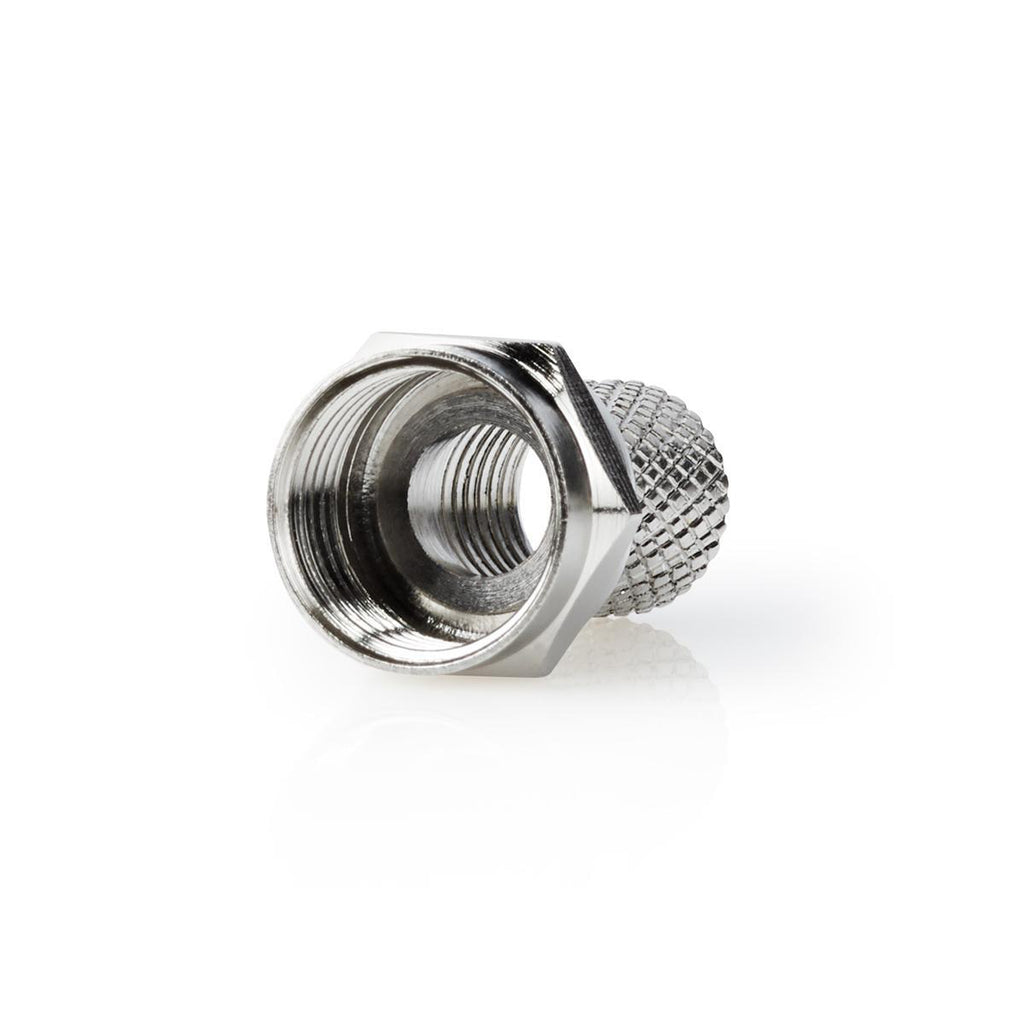 F csatlakozó | Tüske | 6,8 mm-es Koax Kábelekhez | 25 darab | Fém