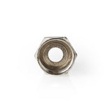 F csatlakozó | Tüske | 5,5 mm-es Koax Kábelekhez | 25 darab | Fém