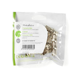 F csatlakozó | Tüske | 7.5 mm-es Koax Kábelekhez | 25 darab | Fém