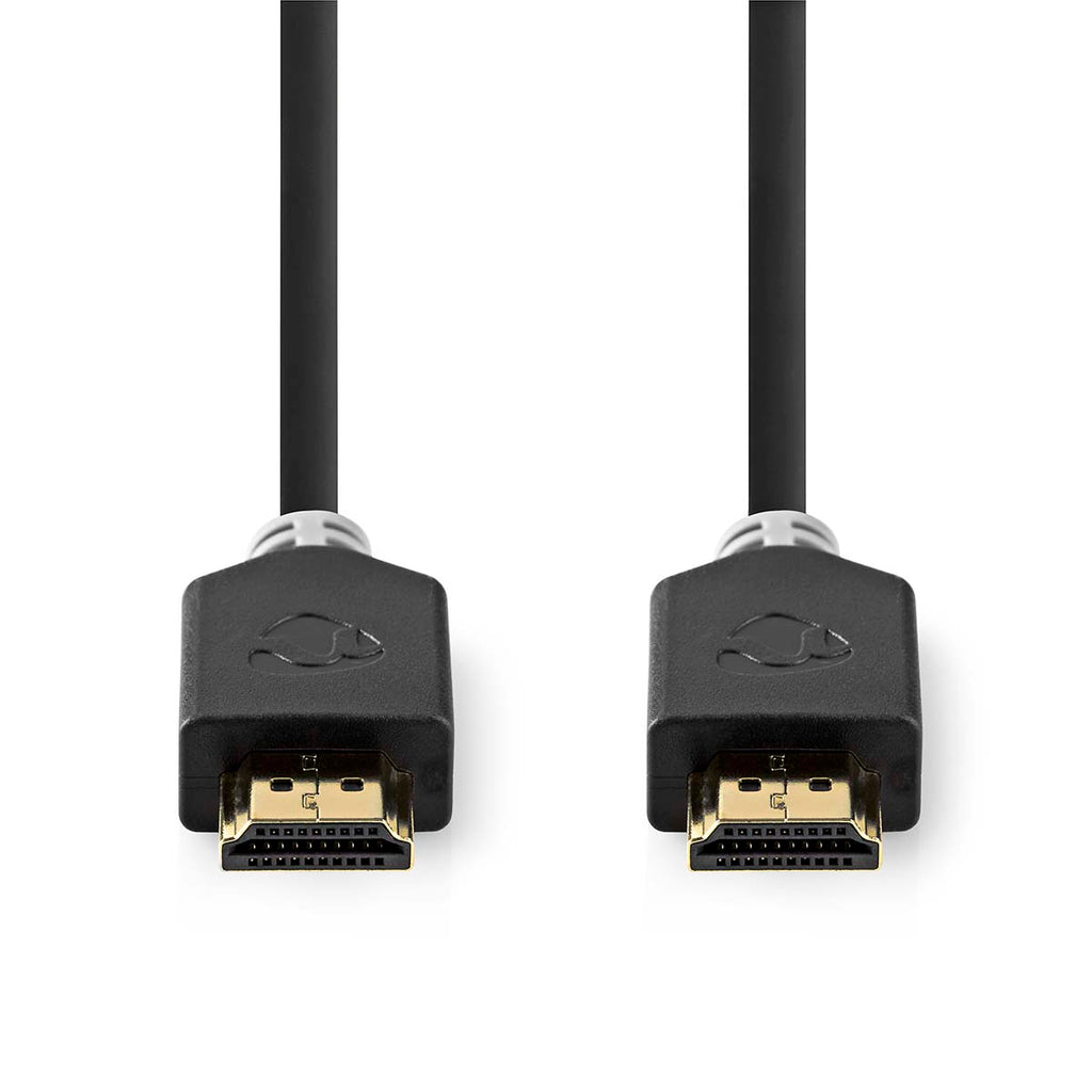 Nagy Sebességű HDMI ™ kábel Ethernet | HDMI™ Csatlakozó | HDMI™ Csatlakozó | 4K@30Hz | ARC | 10.2 Gbps | 15.0 m | Kerek | PVC | Antracit | Doboz