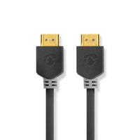 Nagy Sebességű HDMI ™ kábel Ethernet | HDMI™ Csatlakozó | HDMI™ Csatlakozó | 4K@30Hz | ARC | 10.2 Gbps | 20.0 m | Kerek | PVC | Antracit | Ablakos Doboz