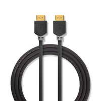 Nagy Sebességű HDMI ™ kábel Ethernet | HDMI™ Csatlakozó | HDMI™ Csatlakozó | 4K@60Hz | ARC | 18 Gbps | 5.00 m | Kerek | PVC | Antracit | Doboz