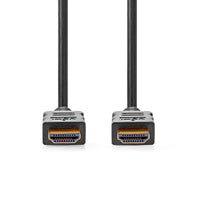 Nagy Sebességű HDMI ™ kábel Ethernet | HDMI™ Csatlakozó | HDMI™ Csatlakozó | 4K@30Hz | ARC | 10.2 Gbps | 10.0 m | Kerek | PVC | Fekete | Doboz