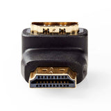 HDMI™ adapter | HDMI™ Csatlakozó | HDMI™ Aljzat | Aranyozott | Könyök 90 ° | ABS | Fekete | 1 db | Doboz